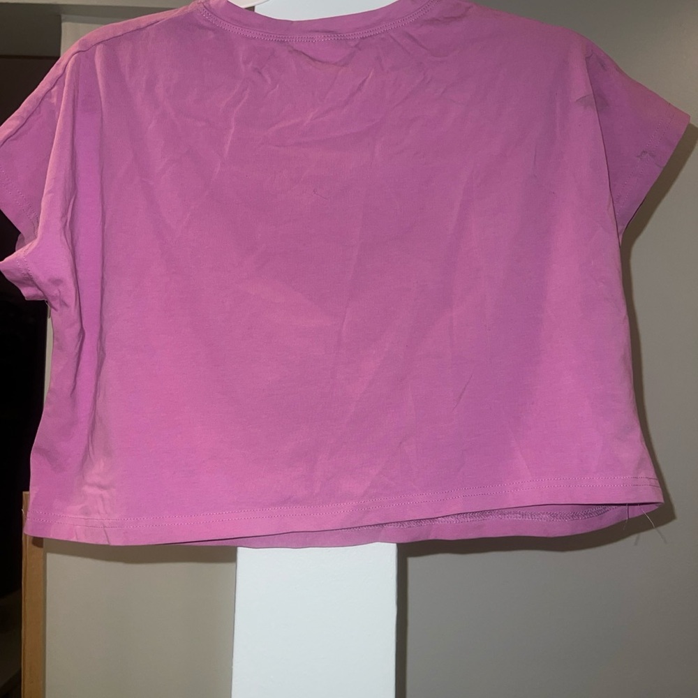 Minnie And Mickey D.C. Size L Cropped Top 95% Cotton - Picture 6 of 7